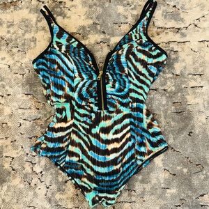 Coastal Blue sexy one piece swimsuit 💖💖
